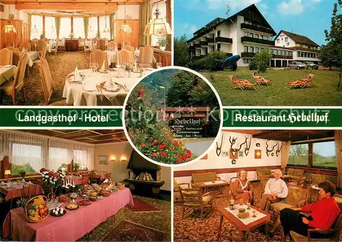 AK / Ansichtskarte Bad_Bellingen Landgasthof Hotel Restaurant Hebelhof Gastraeume Liegewiese Bad_Bellingen