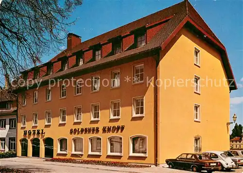 AK / Ansichtskarte Saeckingen_Bad Hotel Restaurant Goldener Knopf Saeckingen_Bad