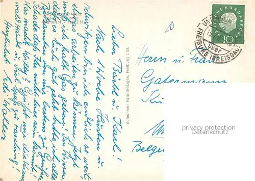 AK / Ansichtskarte Glottertal_Schwarzwald Gasthaus Adler 