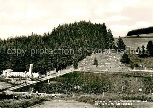 AK / Ansichtskarte Schonach_Schwarzwald Schwimmbad Schonach Schwarzwald
