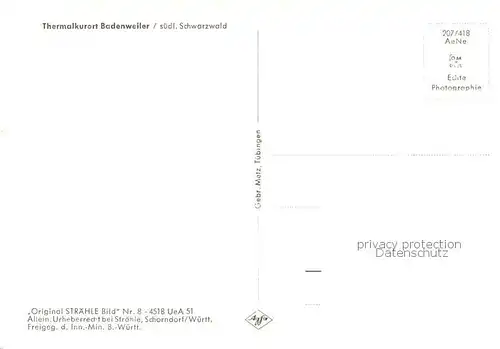 AK / Ansichtskarte Badenweiler Fliegeraufnahme Badenweiler