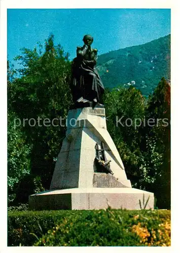 AK / Ansichtskarte Pjatigorsk Skulptur M.J.Lermontov Pjatigorsk