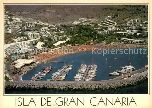 AK / Ansichtskarte Puerto_Rico_Gran_Canaria_ES Hafen Ferienanlagen Hotels Strand 