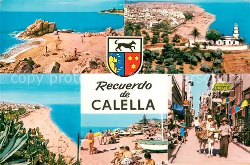 AK / Ansichtskarte CALELLA_de_la_Costa_ES Kuestenort Strand Ortsmotiv 