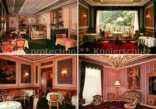 AK / Ansichtskarte Obermais_Meran Hotel Leichterhof Restaurant Fruehstuecksraum Obermais Meran