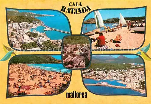 AK / Ansichtskarte Cala_Ratjada_Mallorca Panorama Kuestenort Strand Luftbild Cala_Ratjada_Mallorca