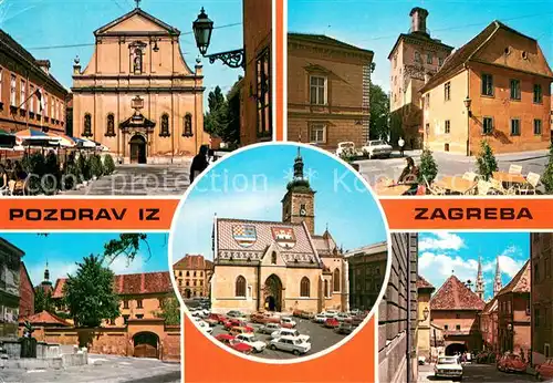 AK / Ansichtskarte Zagreb_Agram_Croatia Motive Altstadt 