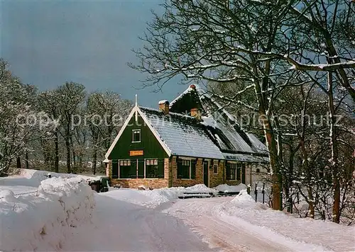 AK / Ansichtskarte Texel_NL Gaestehaus Restaurant im Winter 