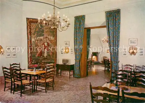 AK / Ansichtskarte Johannisberg_Rheingau Burg Schwarzenstein Guts Ausschank der von Mumm schen Weinbaudomaene Restaurant Cafe Johannisberg Rheingau