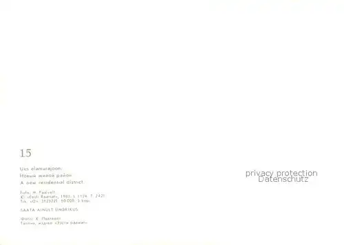 AK / Ansichtskarte Tallinn_Estonia Neues Wohngebiet 