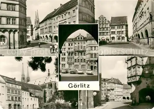 AK / Ansichtskarte Goerlitz__Sachsen Motive Innenstadt Untermarkt Struve Apotheke Hirschlauben Peterskirche Schoenhof 