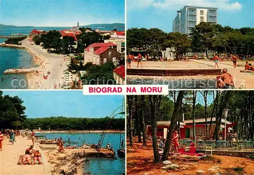 AK / Ansichtskarte Biograd_na_Moru_Croatia Kuestenstrasse Hotel Strand Bungalowpark 