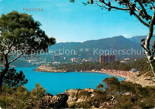AK / Ansichtskarte Paguera_Mallorca_Islas_Baleares_ES Kuestenpanorama Strand 
