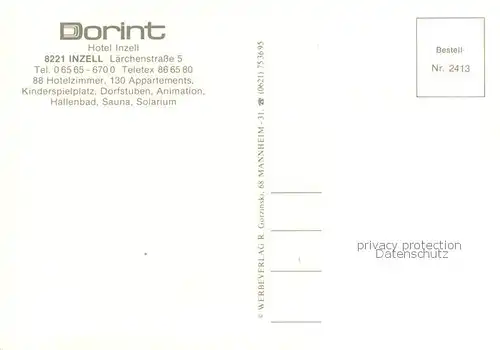 AK / Ansichtskarte Inzell Dorint Hotel Inzell