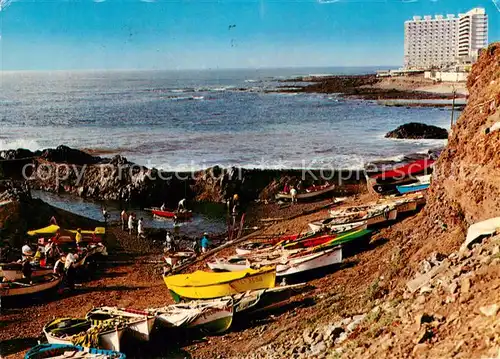 AK / Ansichtskarte Punta_del_Hidalgo_Santa_Cruz_de_Tenerife_ES Llegada de los pescadores 