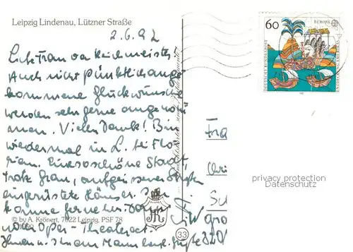 AK / Ansichtskarte Lindenau_Leipzig Luetzner Strasse Lindenau_Leipzig