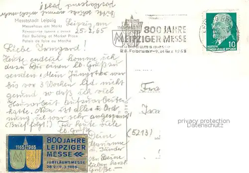 AK / Ansichtskarte Leipzig Messehaus am Markt Leipzig