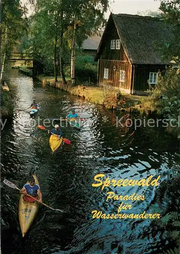 AK / Ansichtskarte Luebben_Spreewald Paradies fuer Wasserwanderer Spreewaldhaus Luebben Spreewald