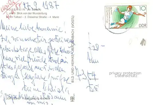 AK / Ansichtskarte Rosswein Blick von der Wunderburg Talbad Dresdner Strasse Markt Rosswein