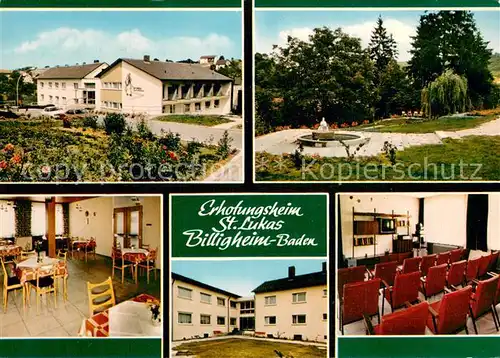 AK / Ansichtskarte Billigheim_Baden Erholungsheim St. Lukas Parkanlagen Billigheim_Baden
