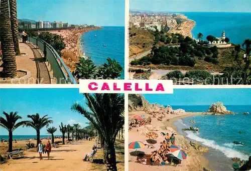 AK / Ansichtskarte CALELLA_de_la_Costa_ES Panorama Kuestenort Strand Promenade 