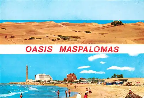 AK / Ansichtskarte Maspalomas_Gran_Canaria_ES Oasis Maspalomas Strand 
