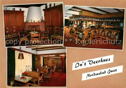 AK / Ansichtskarte Juist_Nordseebad Int Veerhues Gaststube Bar Juist_Nordseebad