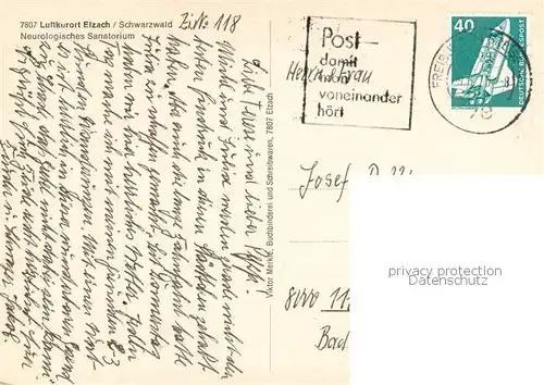 AK / Ansichtskarte Elzach Neurologisches Sanatorium Elzach