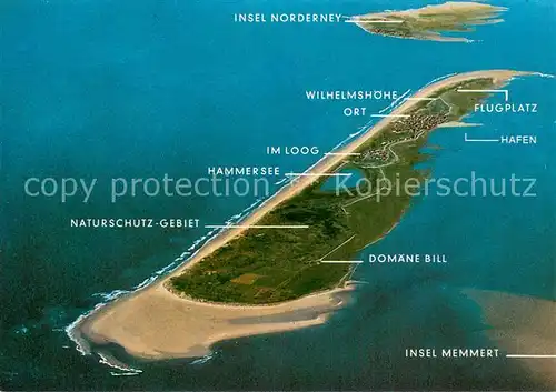 AK / Ansichtskarte Juist_Nordseebad Fliegeraufnahme mit Insel Norderney Juist_Nordseebad