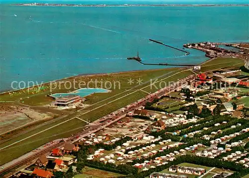 AK / Ansichtskarte Norden_Norddeich_Nordseebad Fliegeraufnahme 