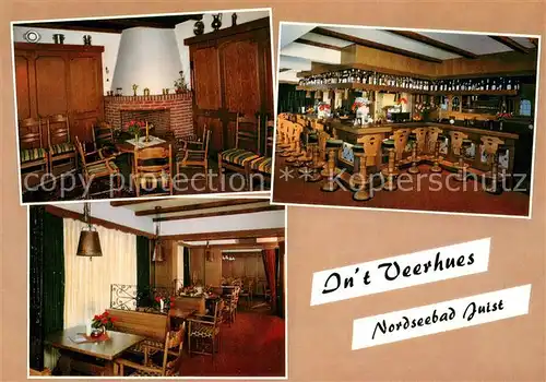 AK / Ansichtskarte Juist_Nordseebad Int Veerhues Gastraeume Bar Juist_Nordseebad