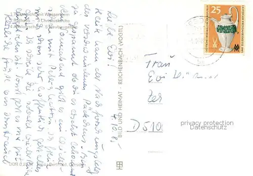 AK / Ansichtskarte Klotzsche_Dresden Wasserturm Rathaus Christuskirche Altklotzsche Neubaugebiet 