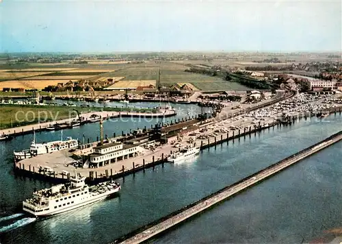 AK / Ansichtskarte Norddeich__Norden_Nordseebad Mole Fliegeraufnahme 