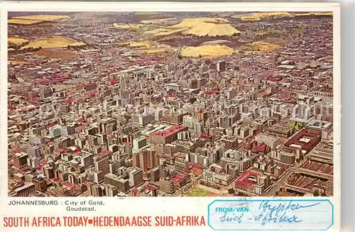 AK / Ansichtskarte Johannesburg_Gauteng Fliegeraufnahme Johannesburg Gauteng