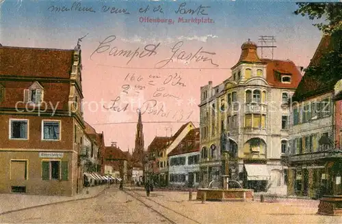 AK / Ansichtskarte Offenburg Marktplatz Offenburg