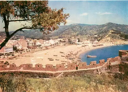 AK / Ansichtskarte Tossa_de_Mar_ES La Playa desde la muralla 