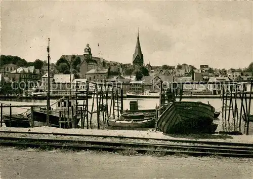 AK / Ansichtskarte Flensburg_DE Partie an der Foerde 