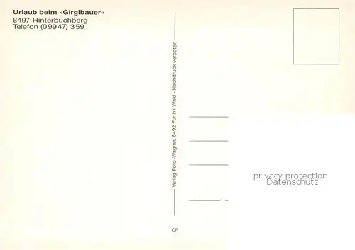 AK / Ansichtskarte Hinterbuchberg_Heilig_Blut Urlaub beim Girglbauer Hinterbuchberg_Heilig