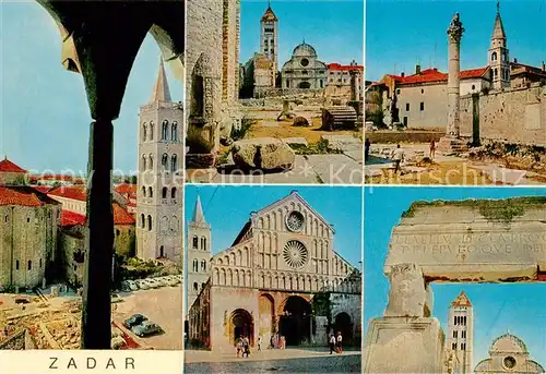 AK / Ansichtskarte Zadar_Zadra_Zara Ortsansichten Kirchen Ruinen Zadar_Zadra_Zara