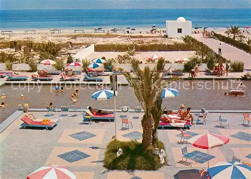 AK / Ansichtskarte Jerba Hotel Les Sirenes La piscine et la plage privee Jerba