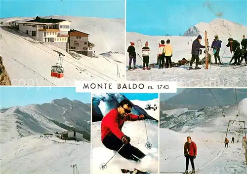 AK / Ansichtskarte Malcesine_Lago_di_Garda Monte Baldo Hotel Skipisten Skilifte Malcesine_Lago_di_Garda