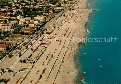 AK / Ansichtskarte Riccione_Rimini_IT La spiaggia dall aereo 