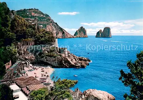 AK / Ansichtskarte Capri_Italia Spiaggetta Saracena 