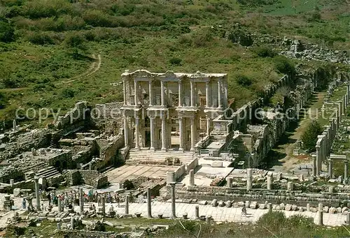 AK / Ansichtskarte Efes_TK Antike Staette Ruinen Library of Celsus 