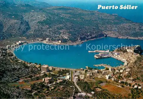 AK / Ansichtskarte Puerto Soller_Mallorca_ES Vista aerea del puerto 