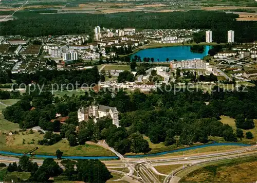 AK / Ansichtskarte Wolfsburg Tiergartenbreite Fliegeraufnahme Wolfsburg