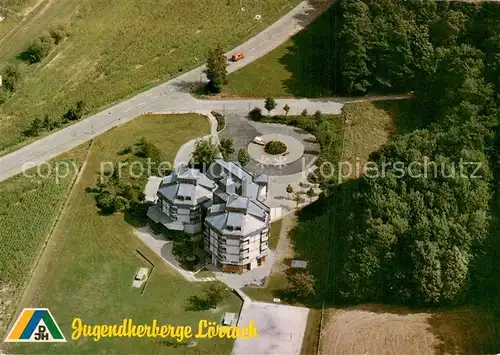 AK / Ansichtskarte Loerrach Jugendherberge Loerrach Fliegeraufnahme Loerrach
