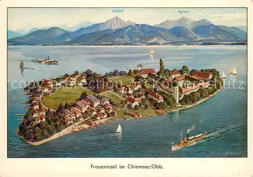 AK / Ansichtskarte Chiemsee Fraueninsel Chiemsee