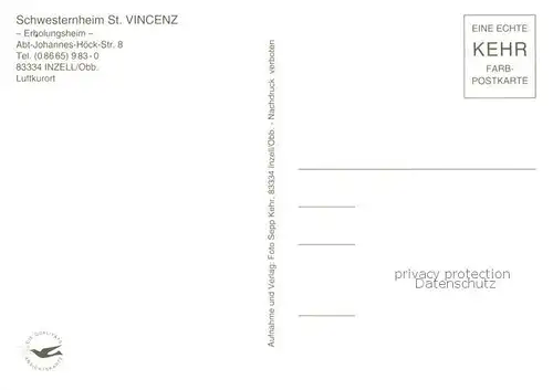 AK / Ansichtskarte Inzell Schwesternheim St Vincenz Kirche Teilansichten Inzell