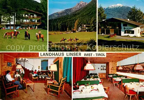 AK / Ansichtskarte Imst_Tirol Landhaus Linser Reiter Gastraeume Imst_Tirol